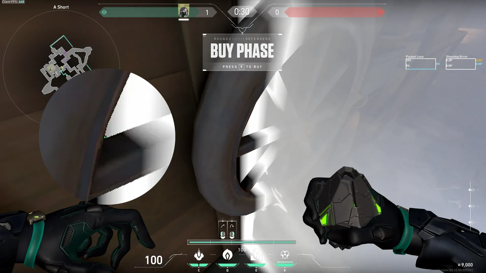 Viper Poison Cloud on Bind Defense Site A — step 2 of 7: Aim — line up the shot