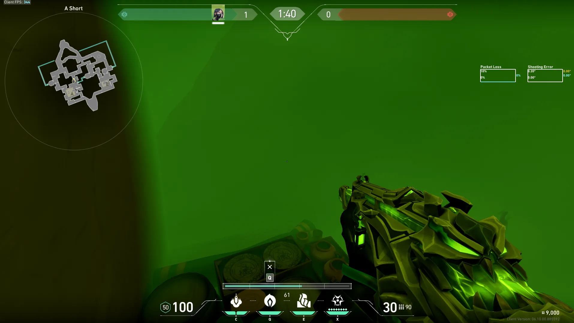 Viper Poison Cloud on Bind Defense Site A — step 4 of 7: Aim — line up the shot
