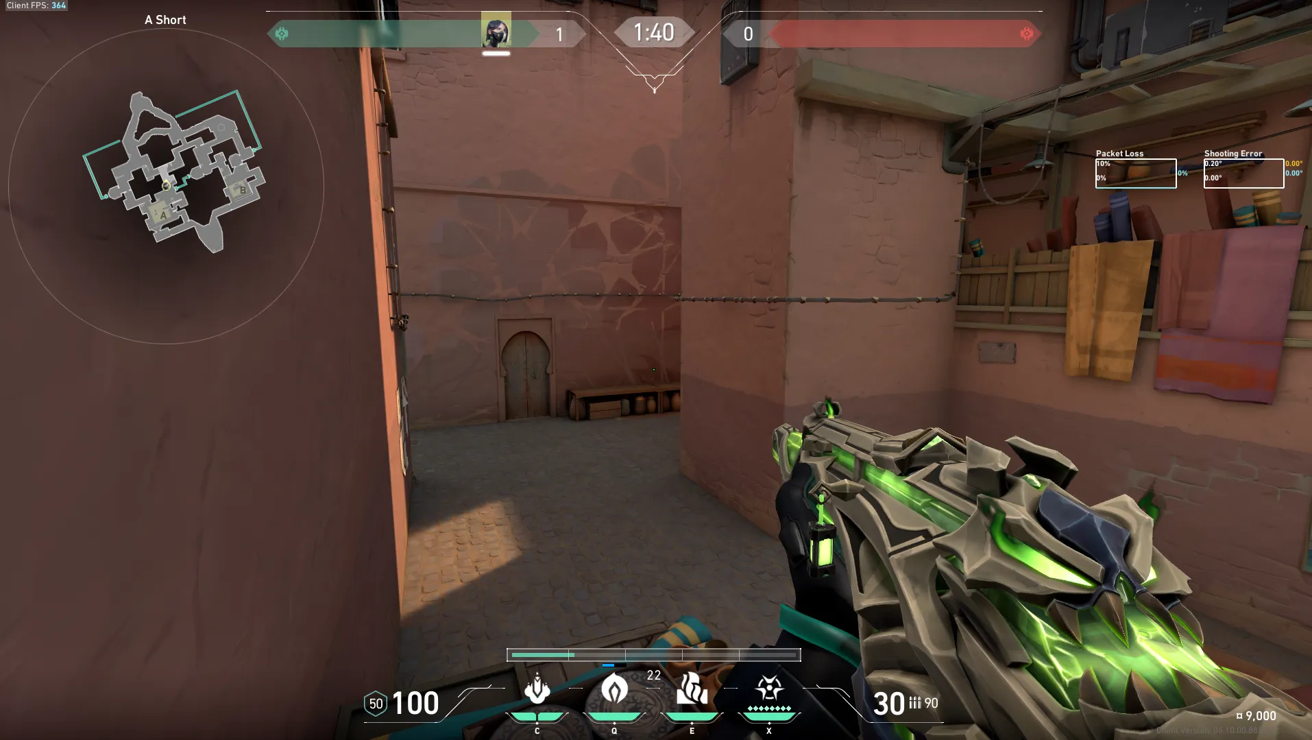 Viper Poison Cloud on Bind Defense Site A — step 5 of 7: Aim — line up the shot