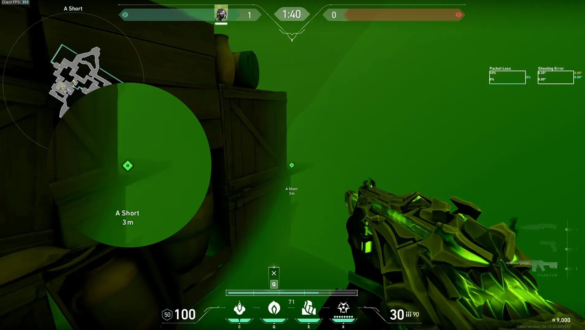 Viper Poison Cloud on Bind Defense Site A — step 6 of 7: Aim — line up the shot