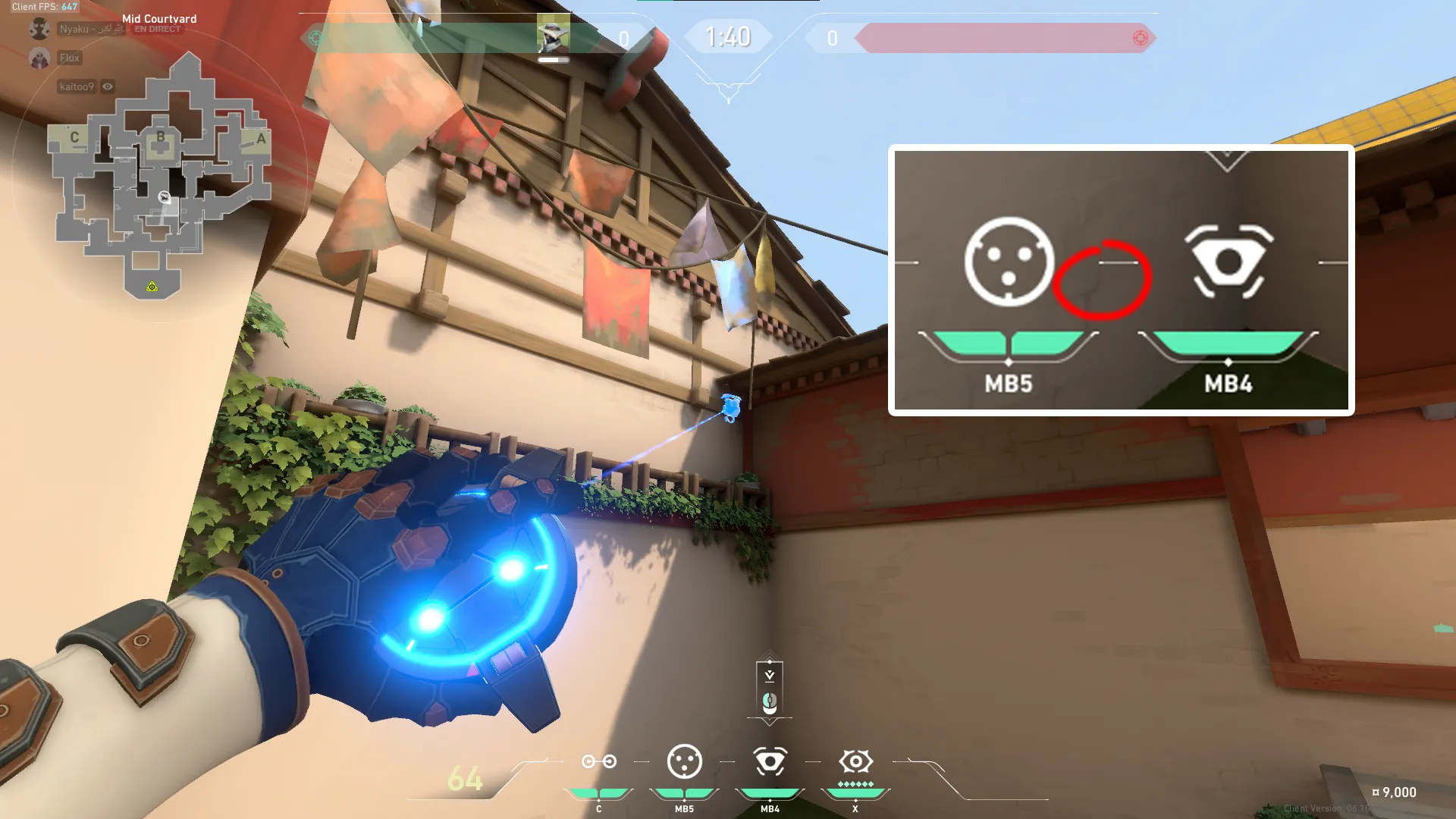 Cypher Spycam on Haven Attack Mid — step 3 of 4: Aim — line up the shot