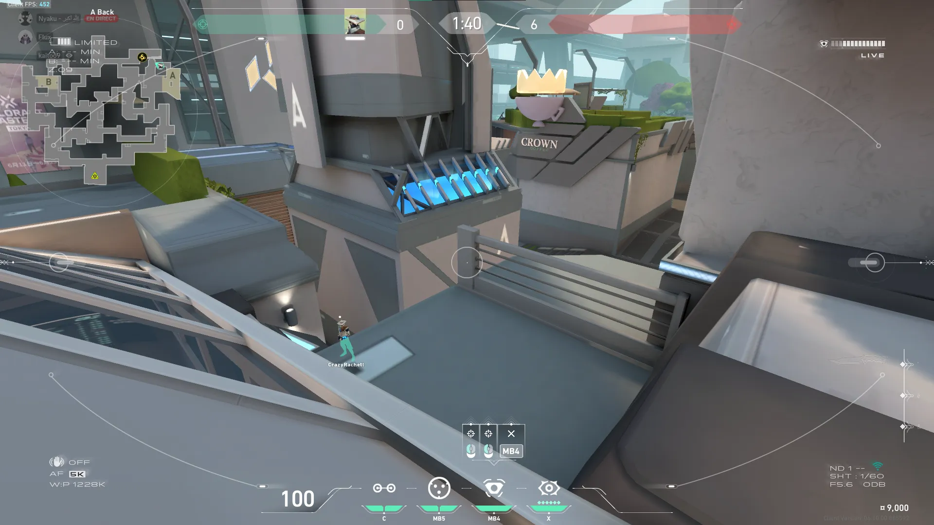 Cypher Spycam on Split Defense Site A — step 5 of 6: Aim — line up the shot