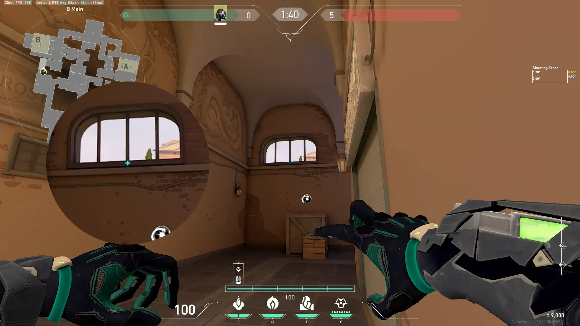 Viper Snake Bite on Ascent Attack Site B — step 2 of 3: Aim — line up the shot