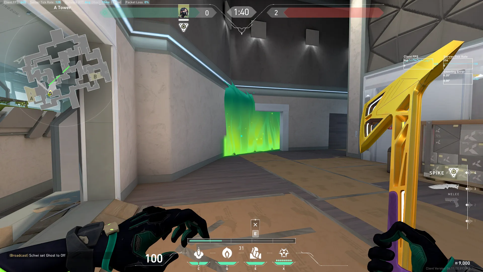 Viper Toxic Screen on Split Defense Mid — step 3 of 4: Aim — line up the shot