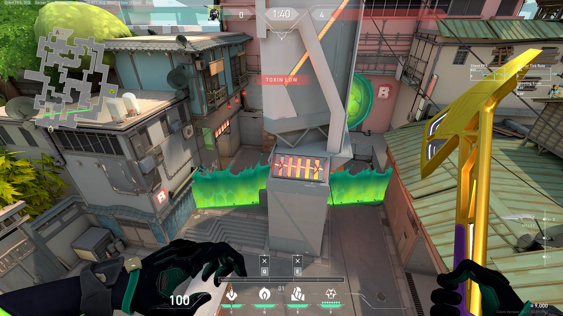 Viper Toxic Screen on Split Attack Site B — step 3 of 3: Result