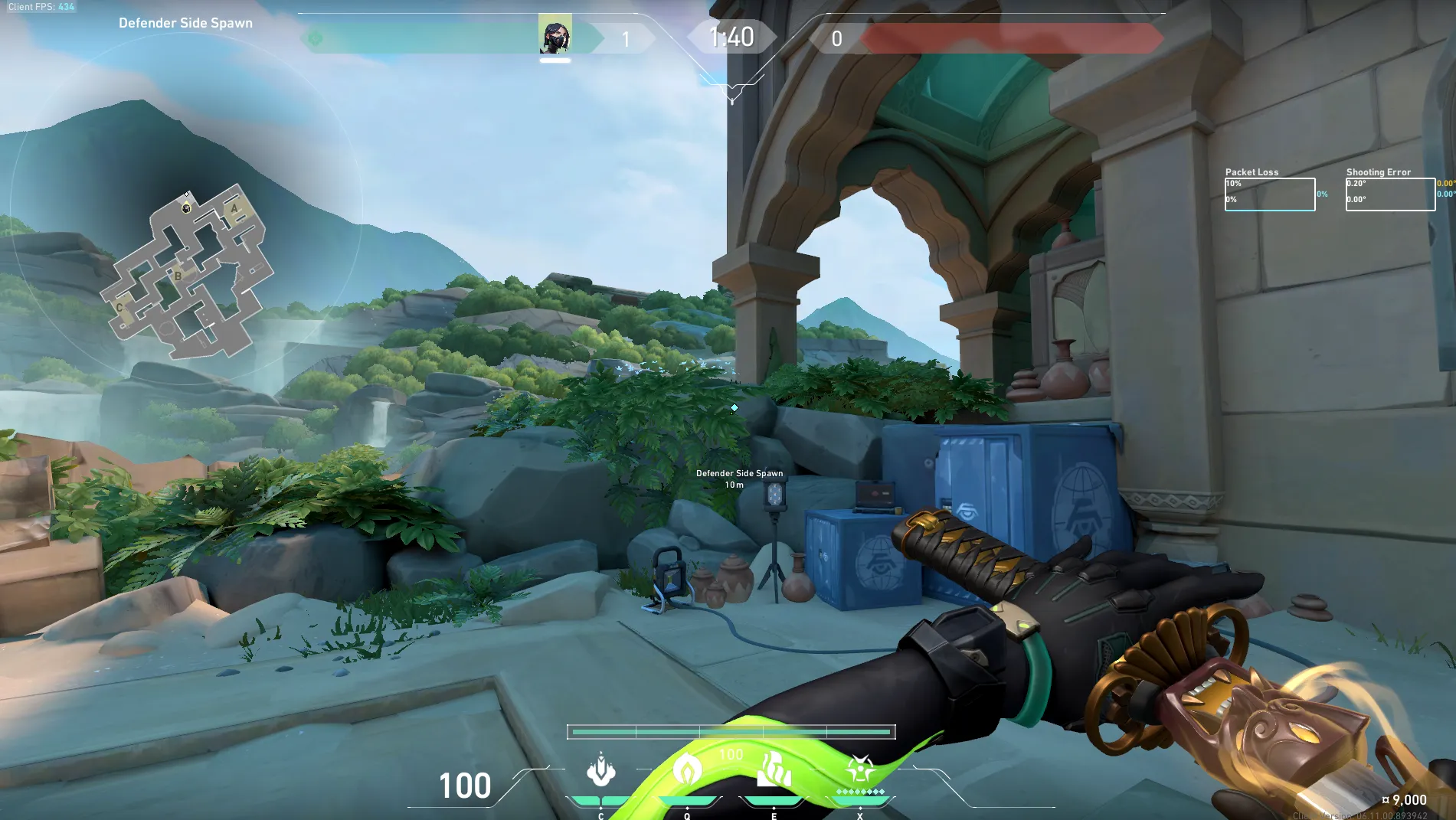 Viper Snake Bite on Lotus Defense Site A — step 1 of 3: Position — where to stand