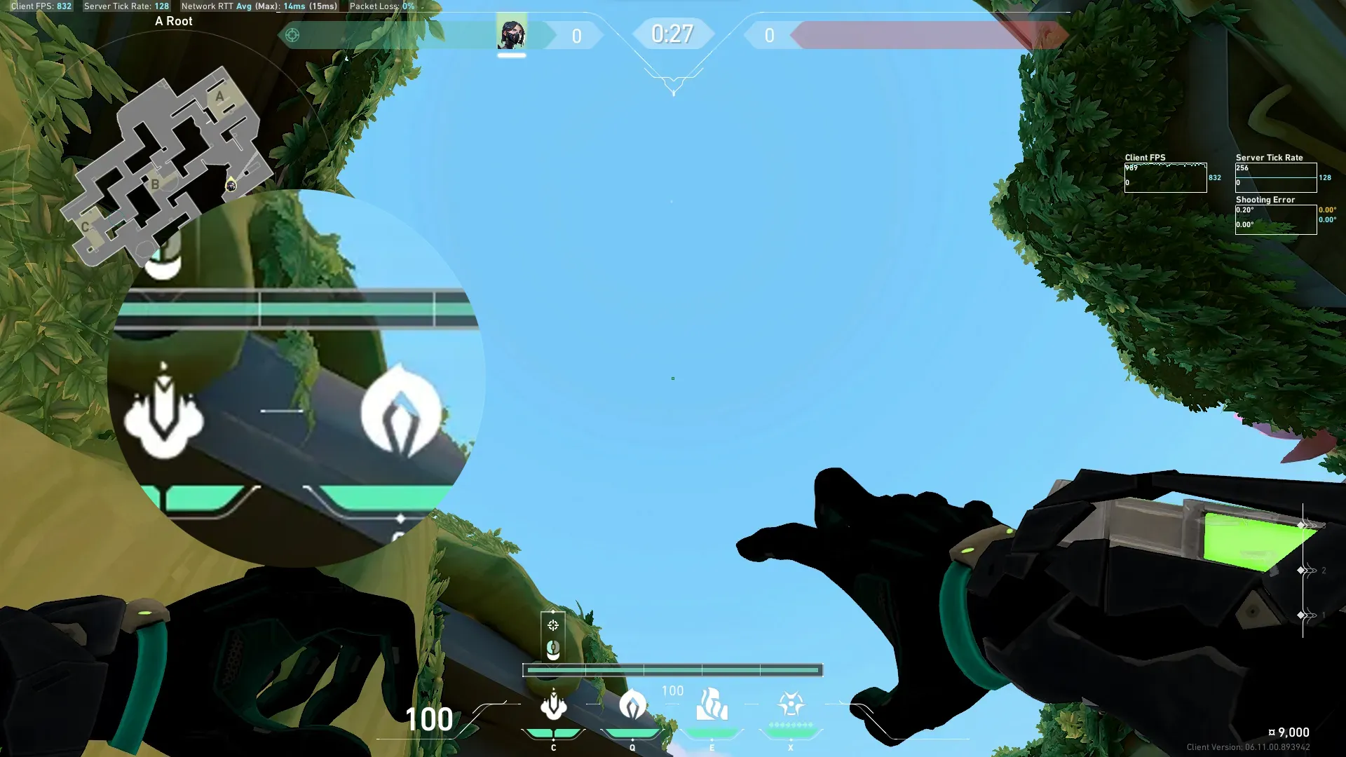 Viper Snake Bite on Lotus Attack Site A — step 2 of 3: Aim — line up the shot