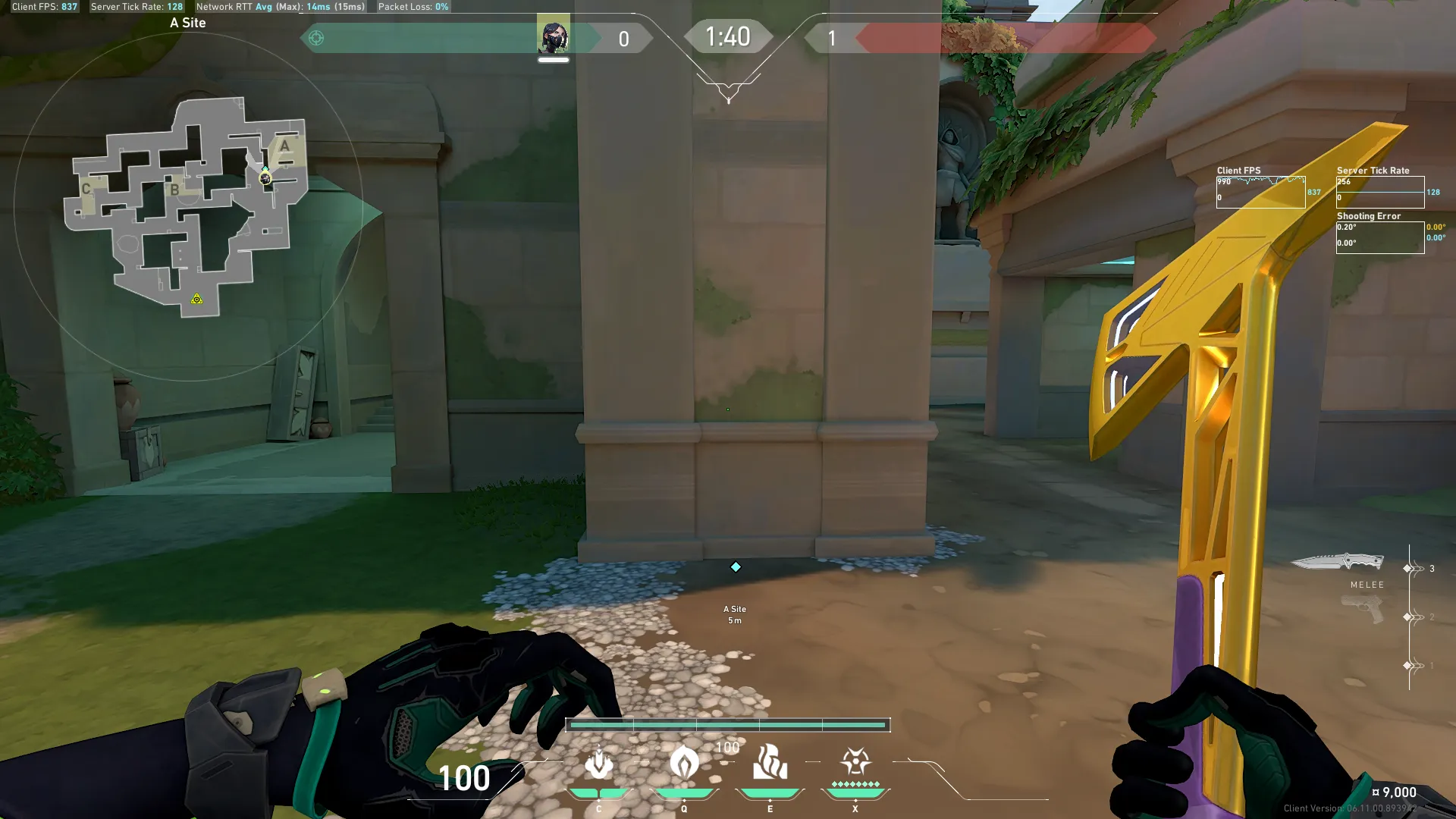Viper Toxic Screen on Lotus Defense Site A — step 1 of 3: Position — where to stand
