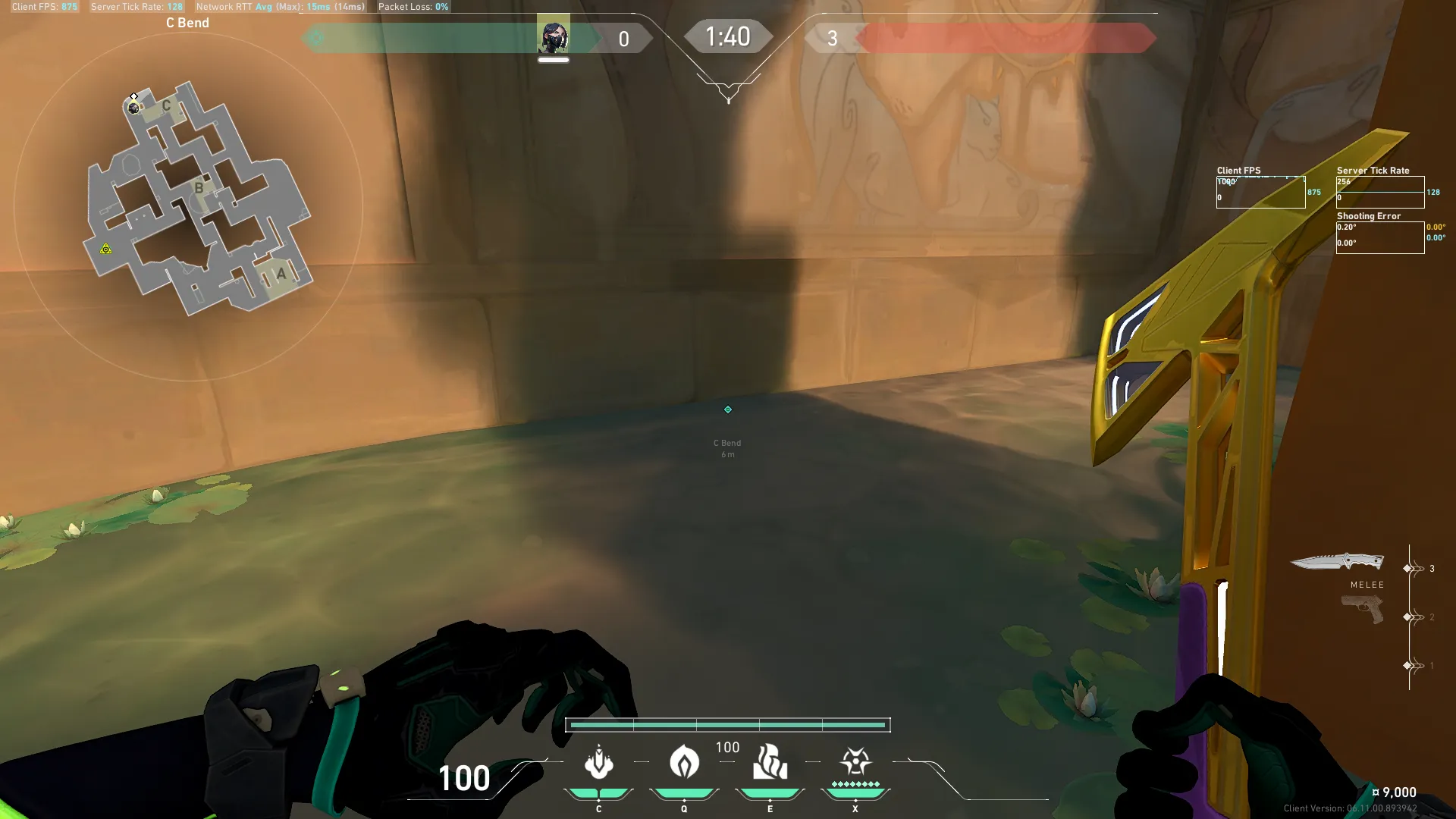 Viper Toxic Screen on Lotus Defense Site B — step 1 of 4: Position — where to stand