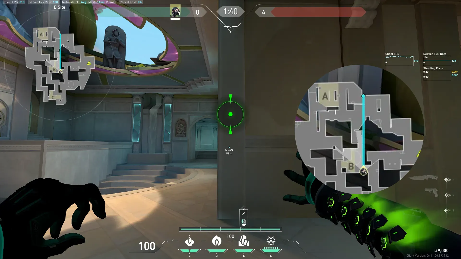 Viper Toxic Screen on Lotus Attack Site A — step 2 of 3: Aim — line up the shot
