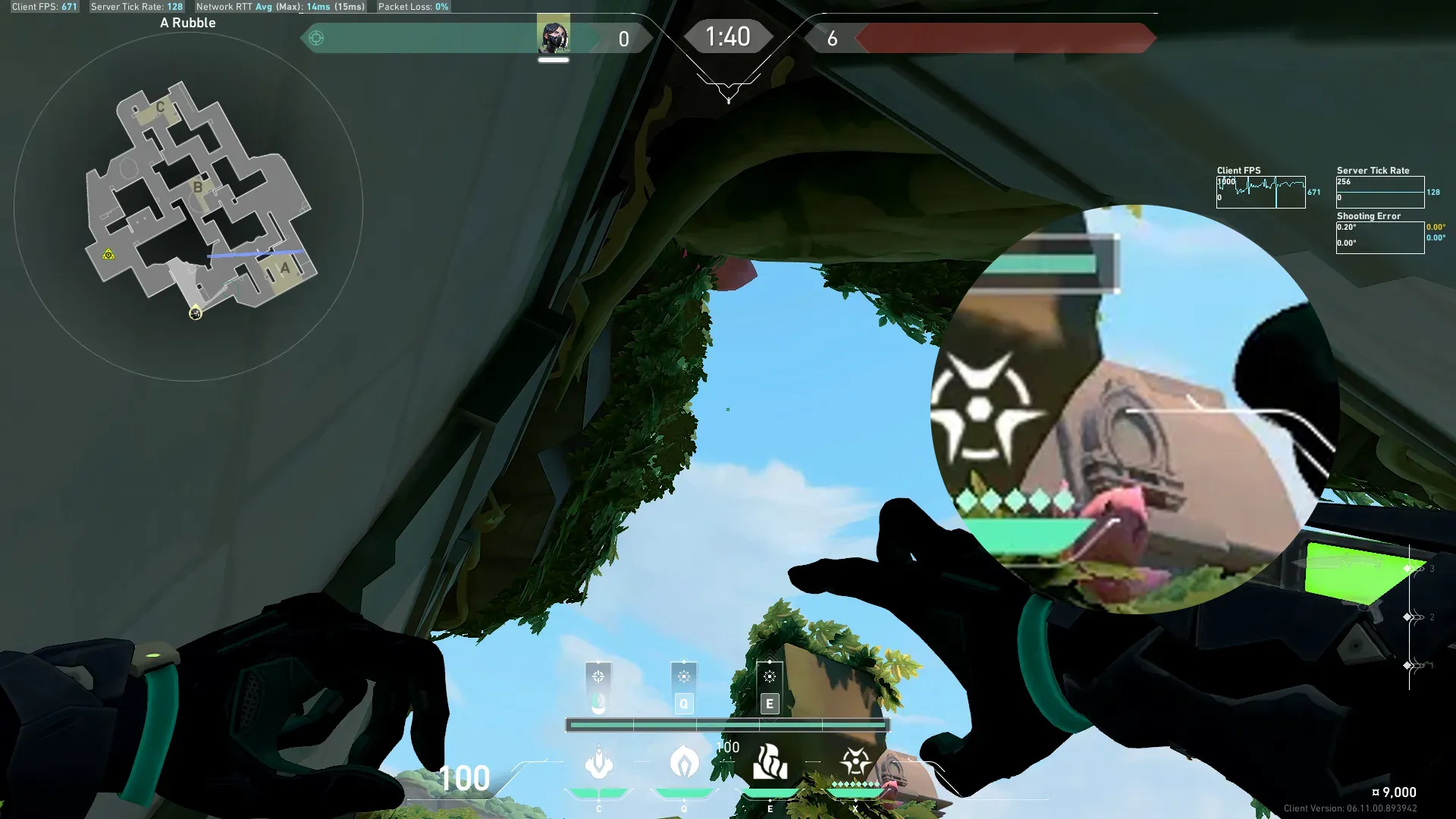 Viper Snake Bite on Lotus Attack Site B — step 2 of 3: Aim — line up the shot