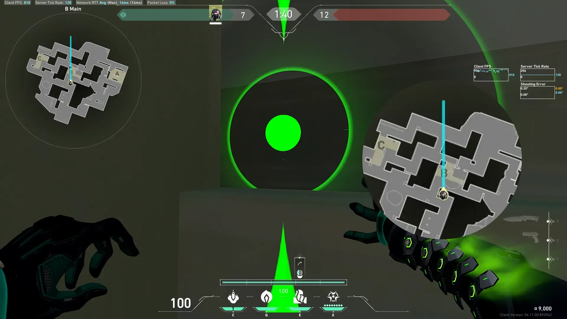 Viper Toxic Screen on Lotus Attack Site C — step 2 of 3: Aim — line up the shot