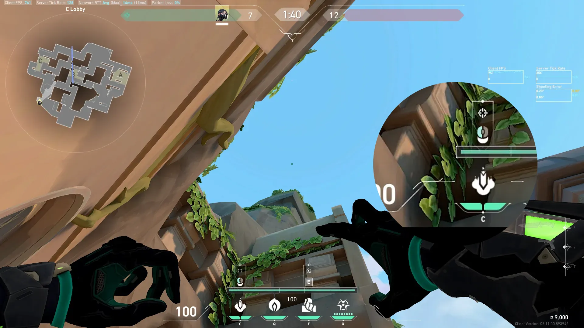 Viper Snake Bite on Lotus Attack Site C — step 2 of 3: Aim — line up the shot