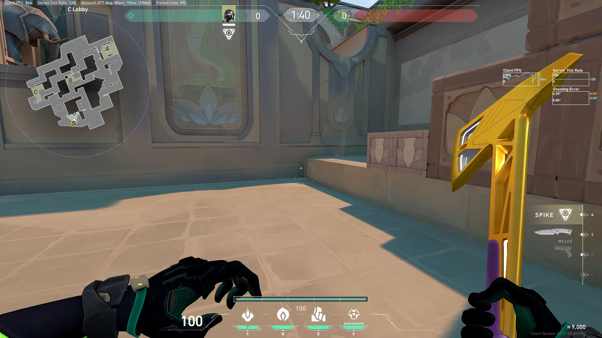 Attacking C Wall — Viper lineup on Lotus