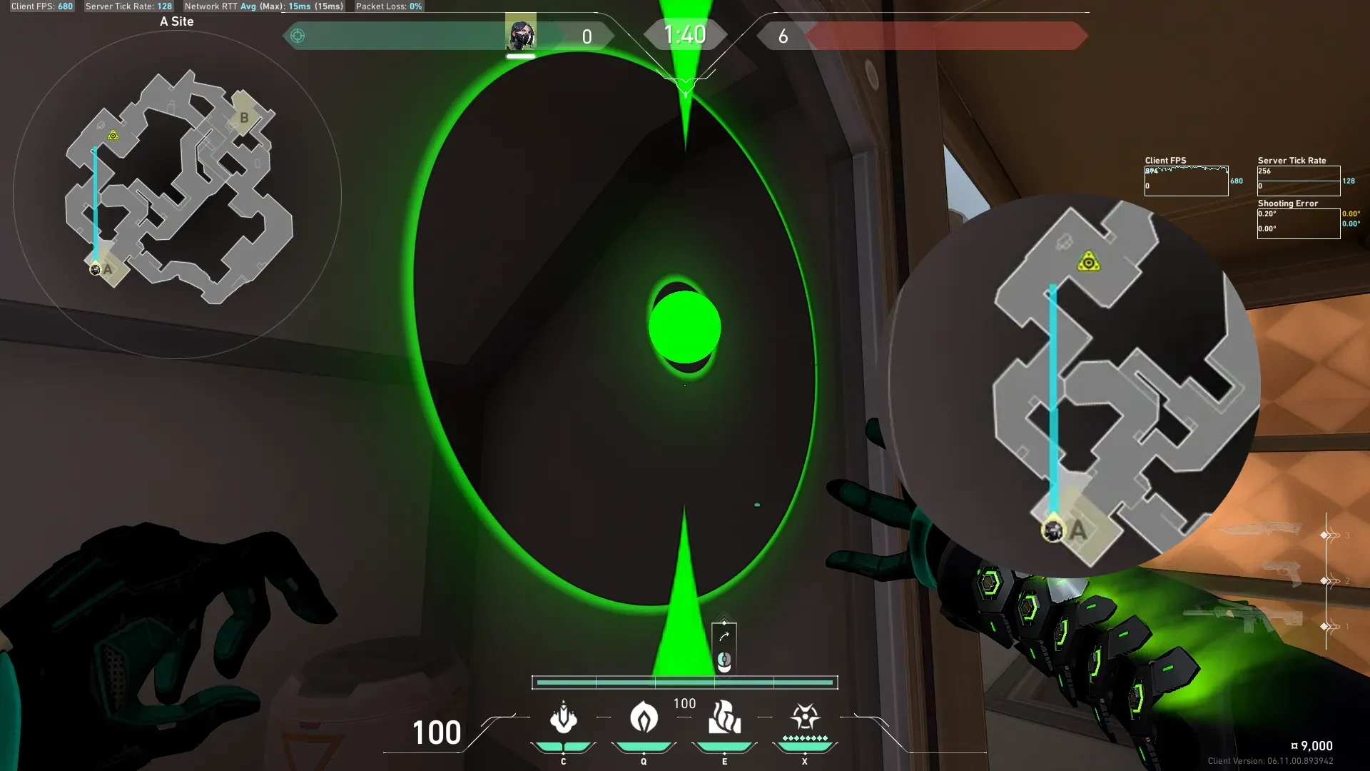 Viper Toxic Screen on Fracture Defense Site A — step 2 of 3: Aim — line up the shot