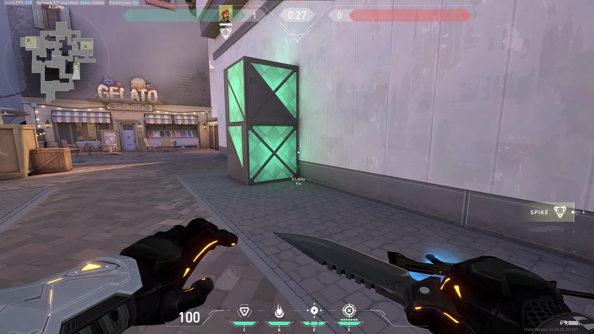 Brimstone Incendiary on Ascent Attack Site A — step 1 of 4: Position — where to stand