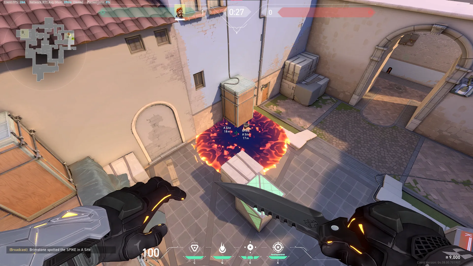 Brimstone Incendiary on Ascent Attack Site A — step 4 of 4: Result