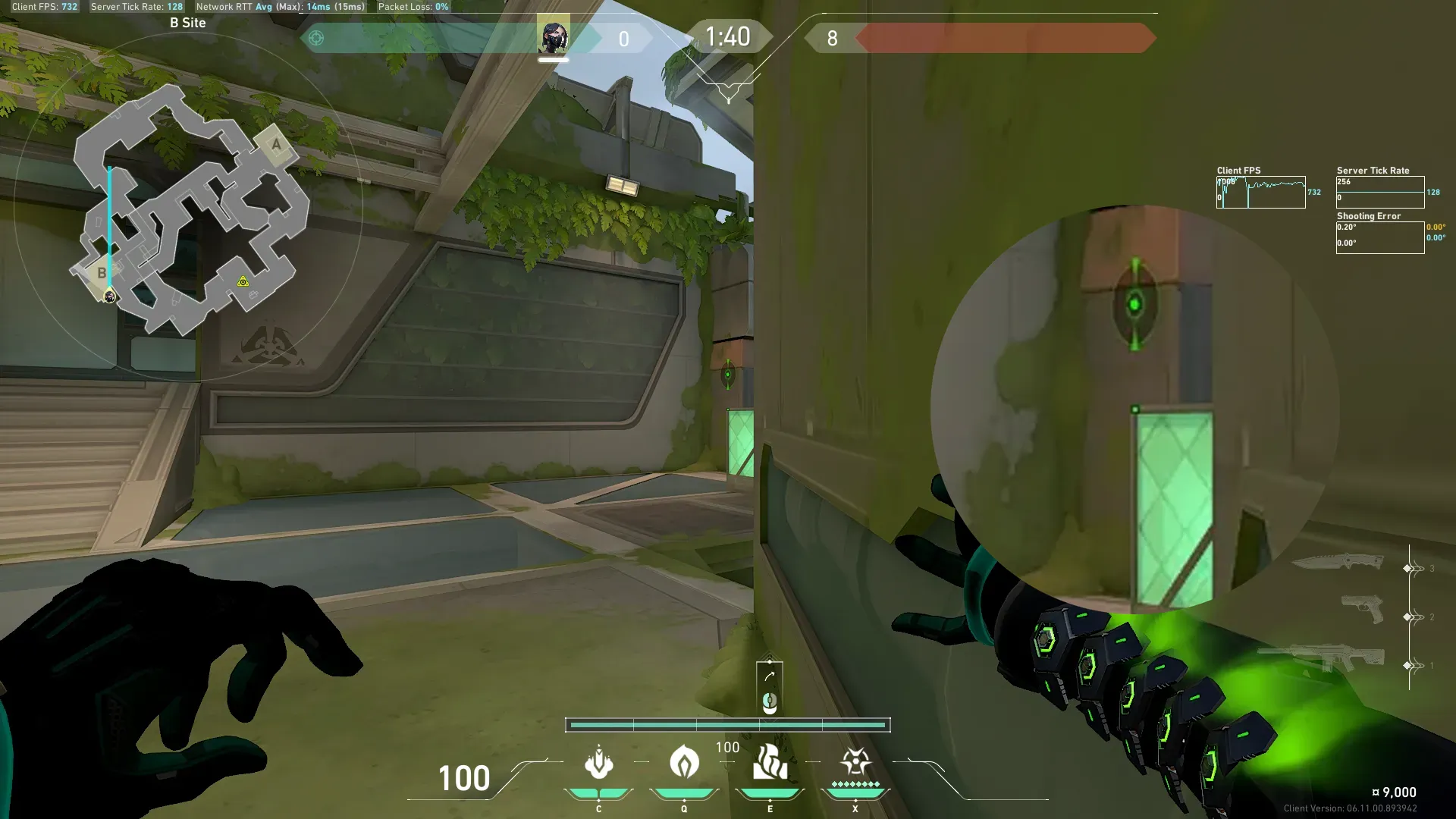 Viper Toxic Screen on Fracture Defense Site B — step 2 of 3: Aim — line up the shot