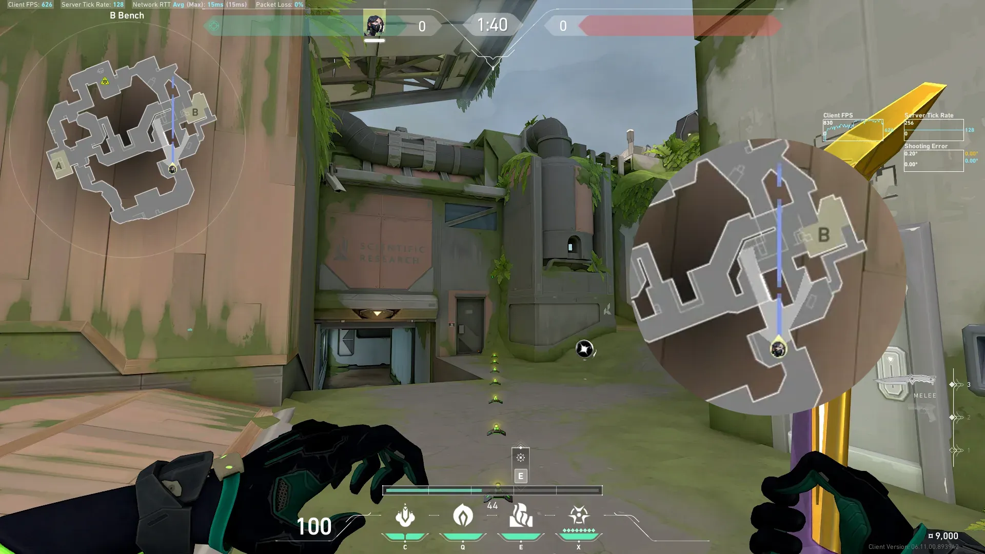 Viper Toxic Screen on Fracture Attack Site B — step 2 of 3: Aim — line up the shot