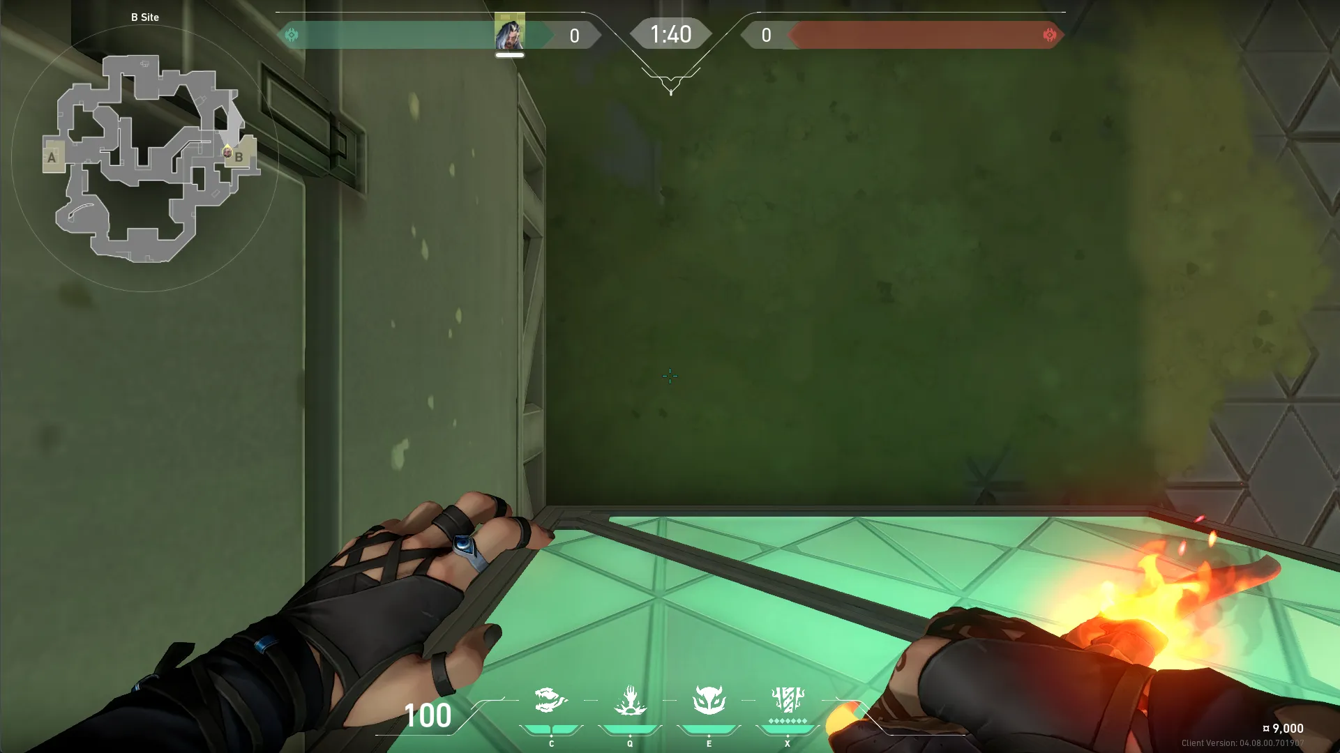 Fade Haunt on Fracture Defense Site B — step 1 of 3: Position — where to stand