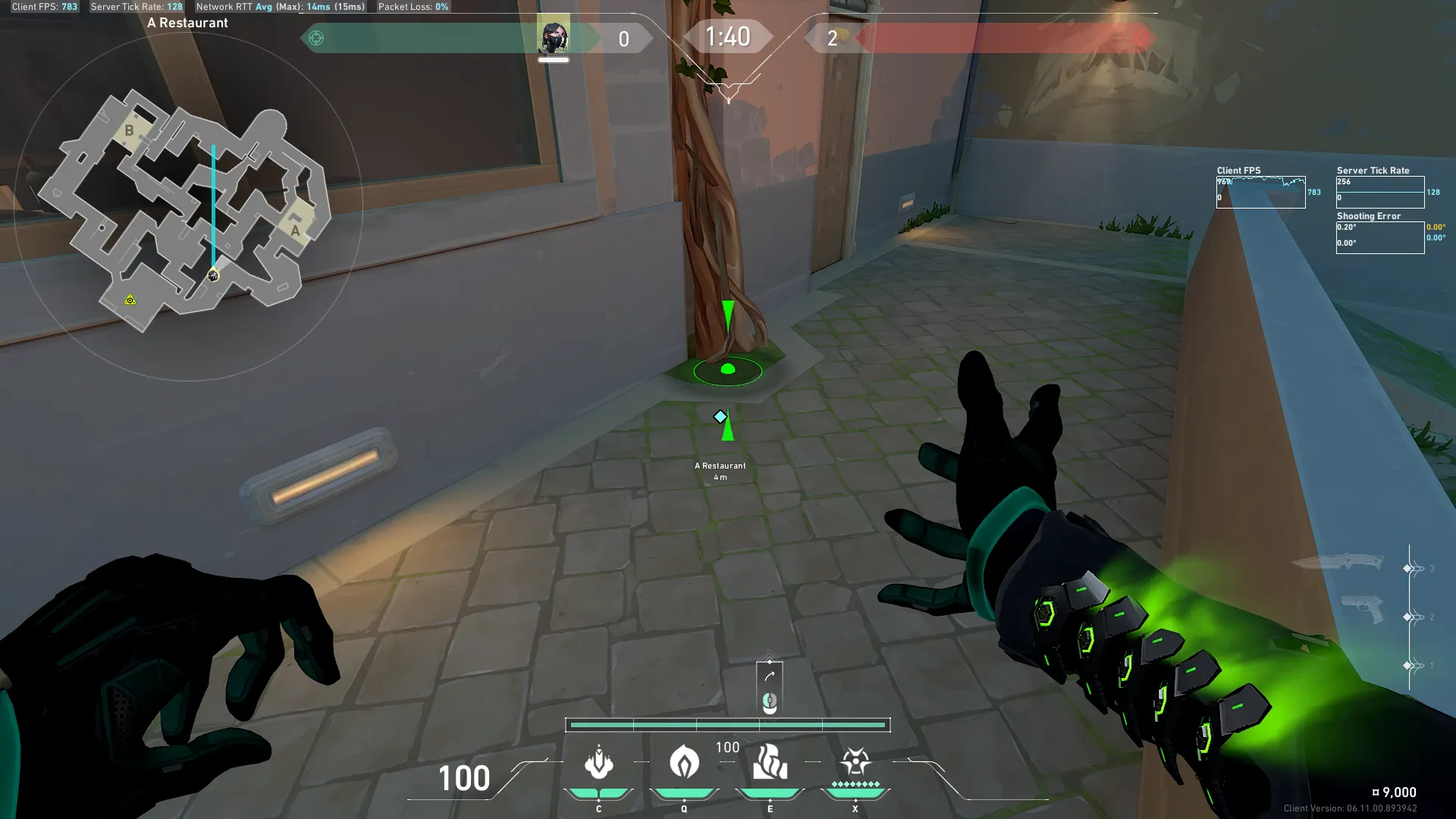 Viper Toxic Screen on Pearl Attack Site B — step 1 of 3: Position — where to stand