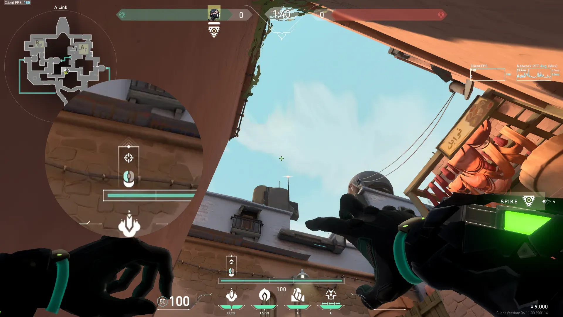 Viper Snake Bite on Bind Attack Site B — step 3 of 4: Aim — line up the shot