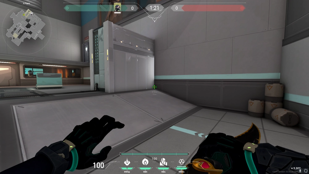Viper Poison Cloud on Icebox Defense Site A — step 1 of 6: Position — where to stand