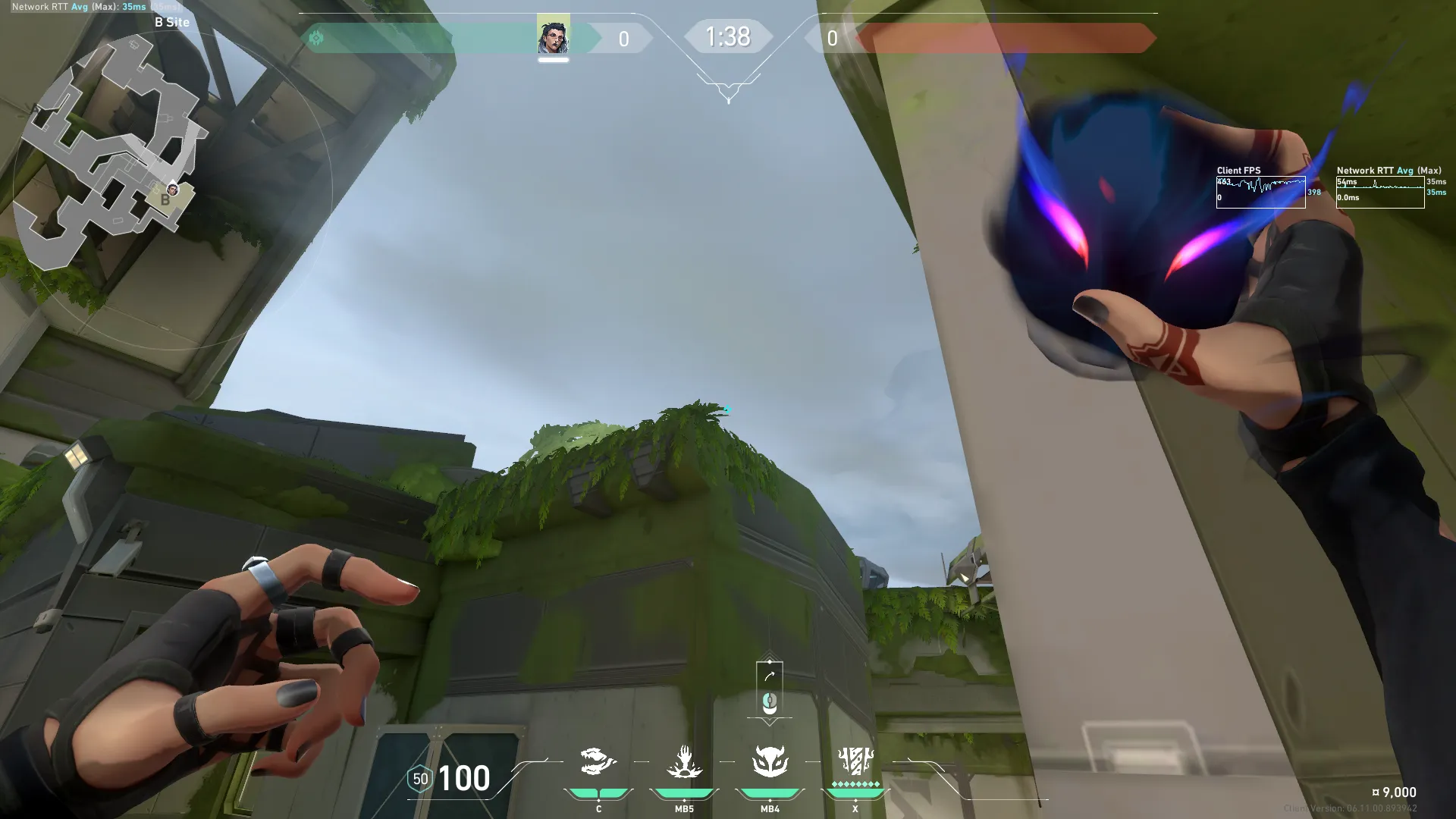 Fade Haunt on Fracture Defense Site B — step 2 of 3: Aim — line up the shot