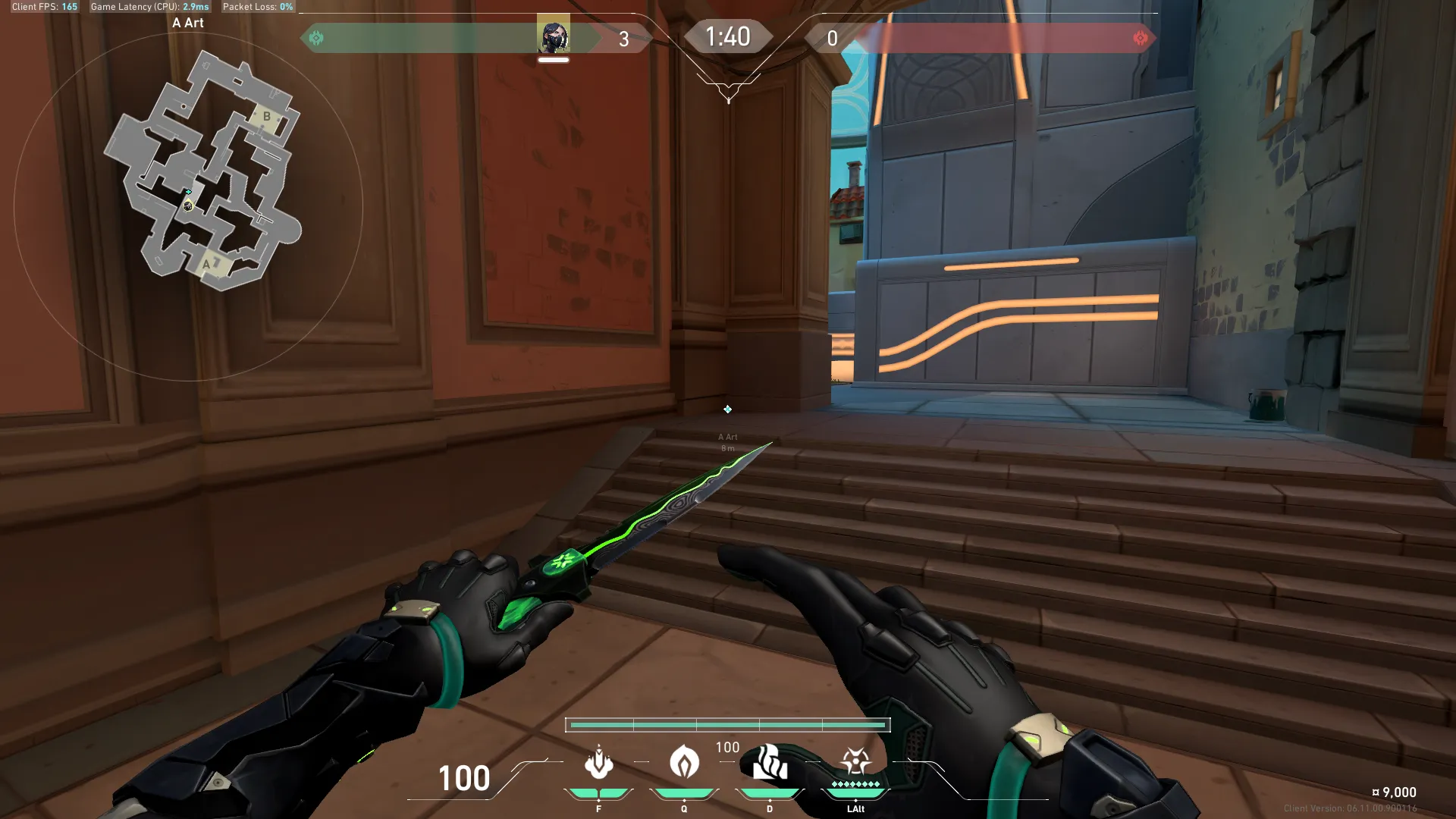 Viper Snake Bite on Pearl Defense Site A — step 1 of 3: Position — where to stand