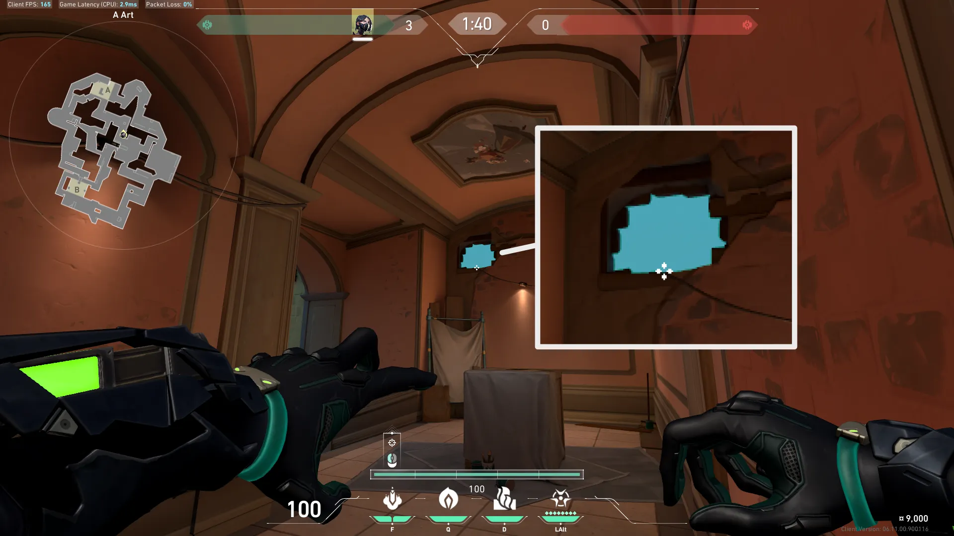 Viper Snake Bite on Pearl Defense Site A — step 2 of 3: Aim — line up the shot