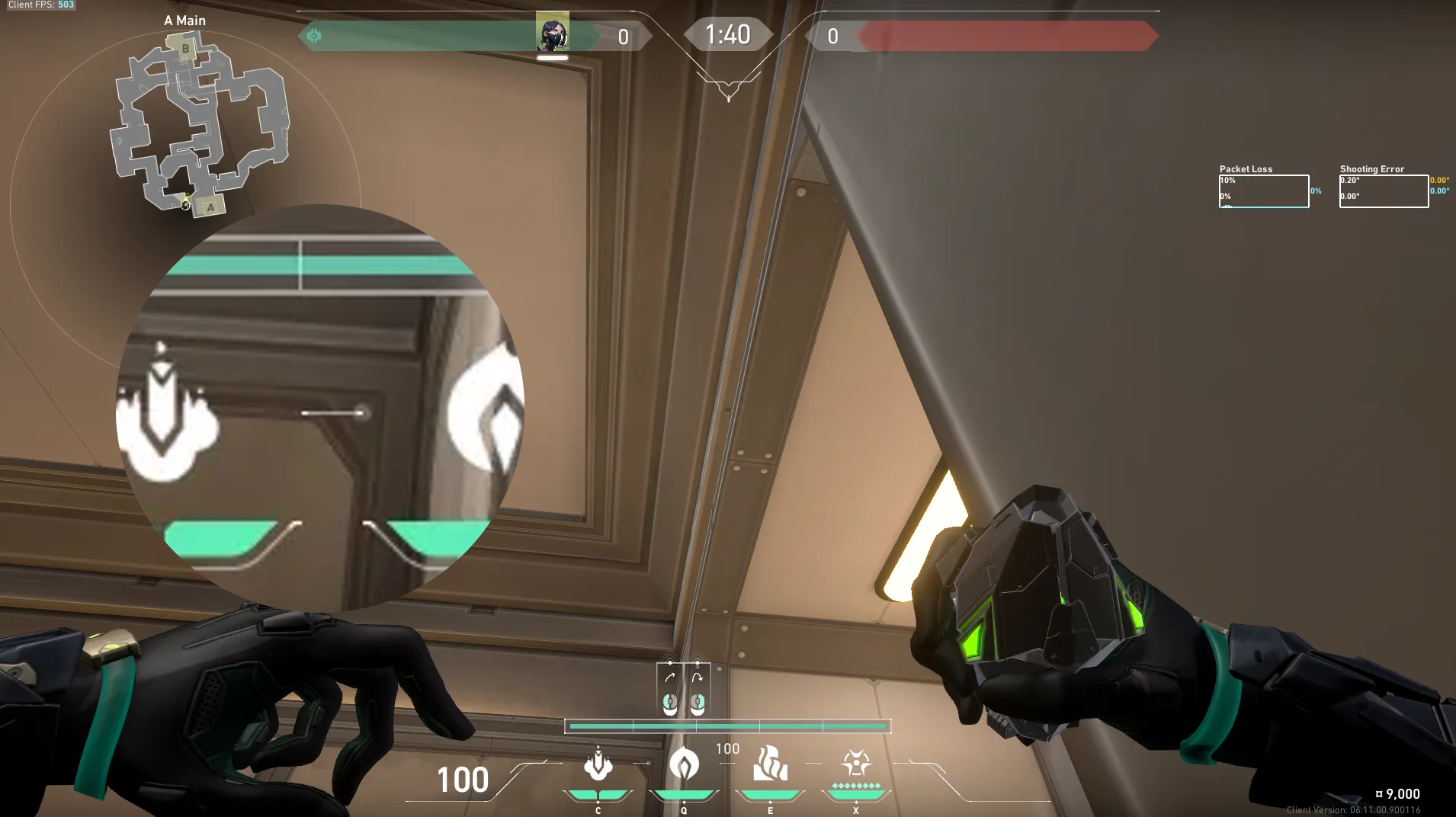 Viper Poison Cloud on Fracture Attack Site A — step 2 of 4: Aim — line up the shot