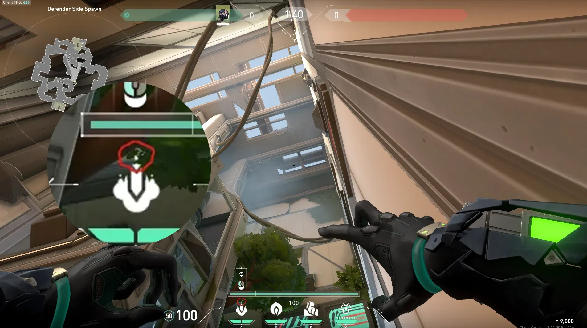 Viper Snake Bite on Fracture Defense Site B — step 3 of 5: Aim — line up the shot