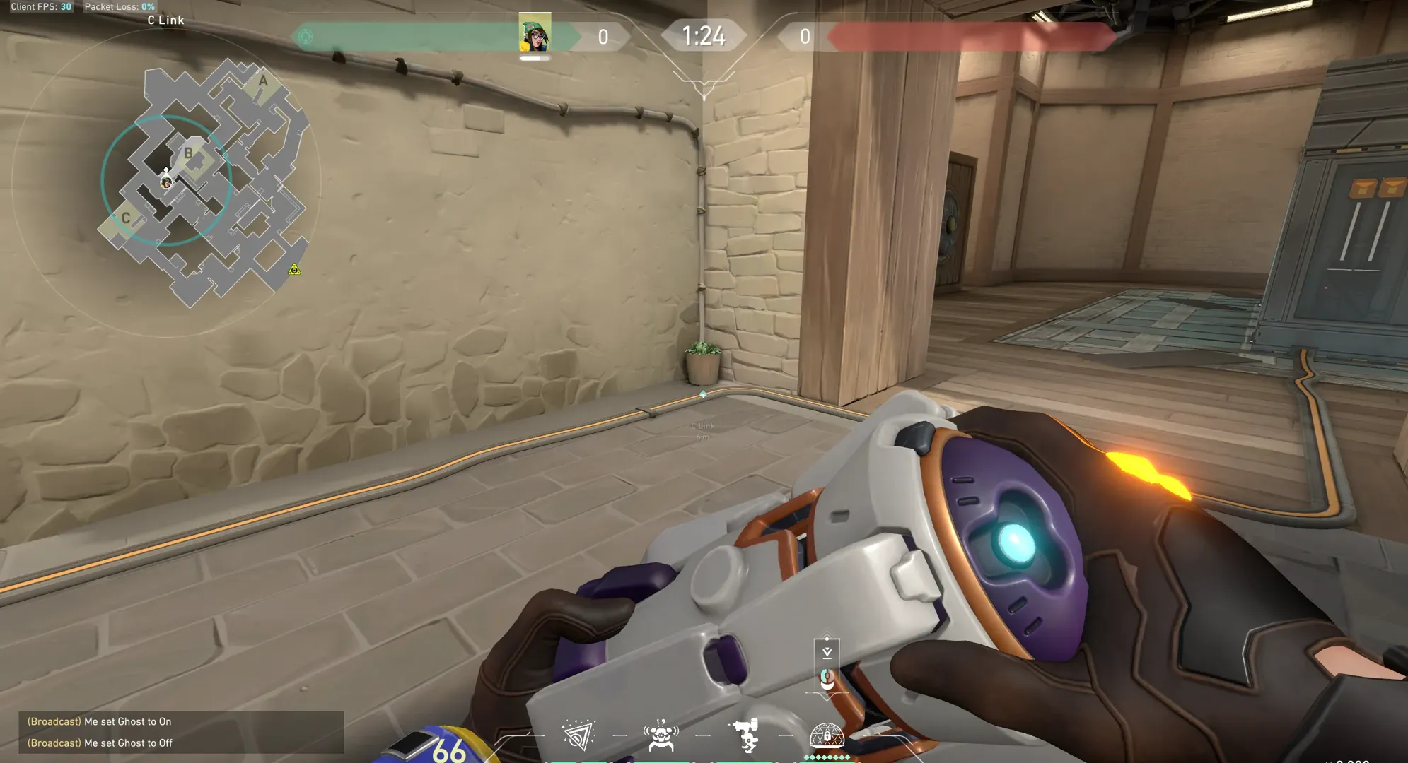 Killjoy Nanoswarm on Haven Defense Site C — step 1 of 4: Position — where to stand
