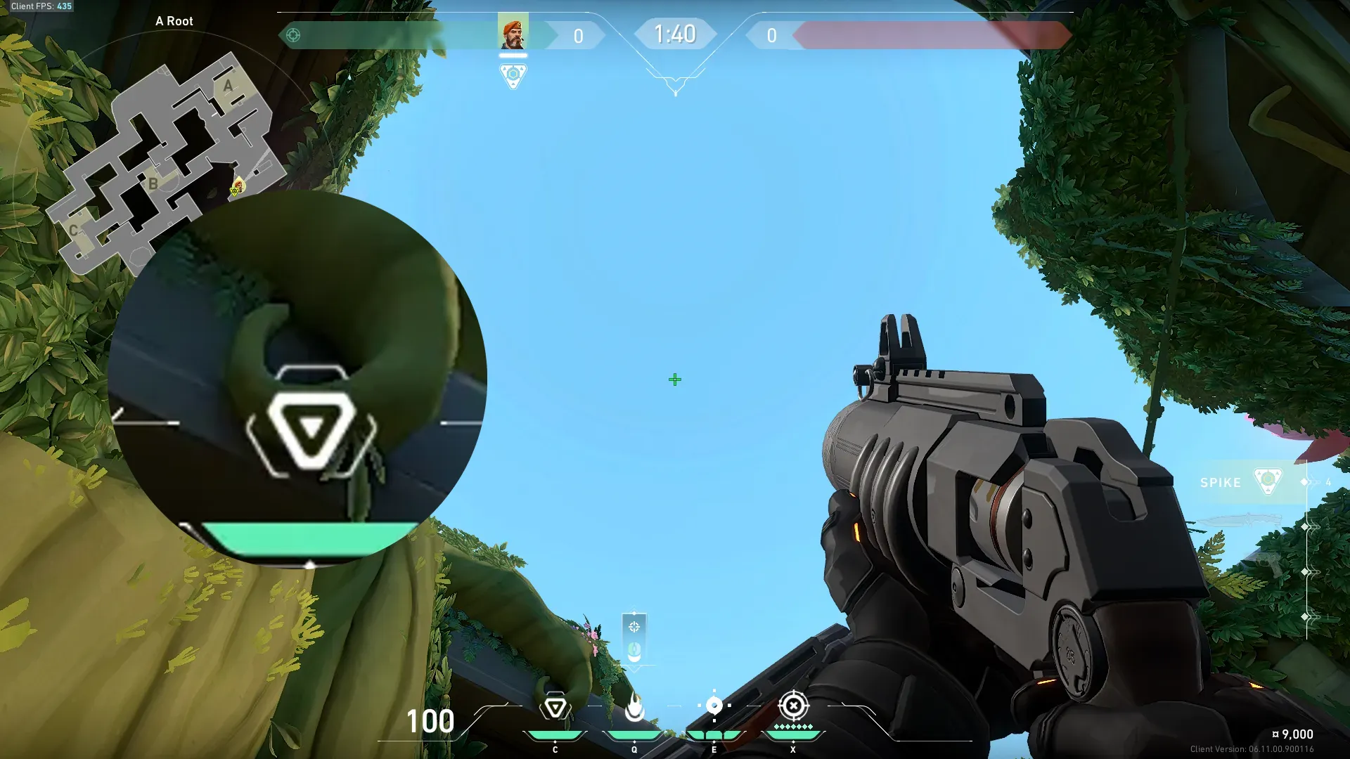Brimstone Incendiary on Lotus Attack Site A — step 2 of 3: Aim — line up the shot