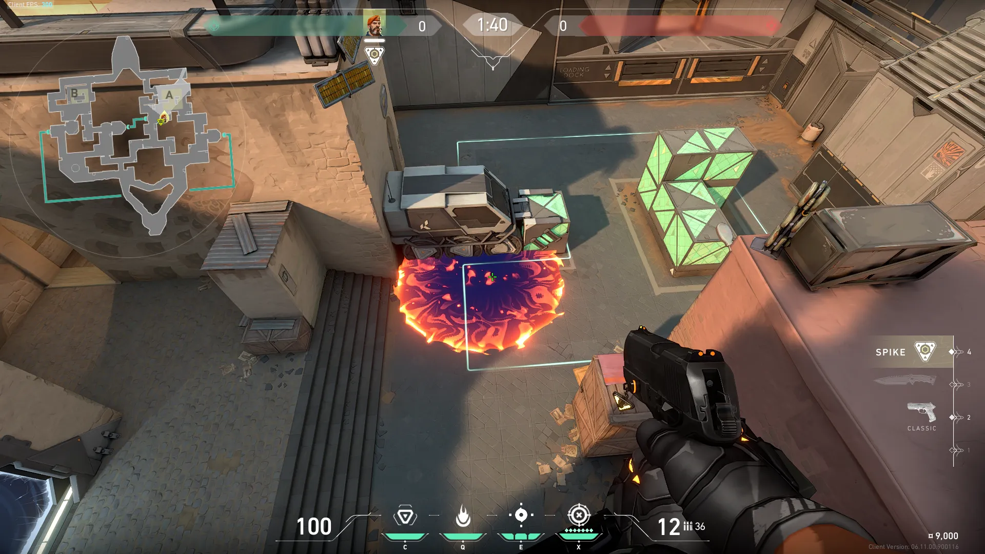 Brimstone Incendiary on Bind Attack Site A — step 3 of 3: Result