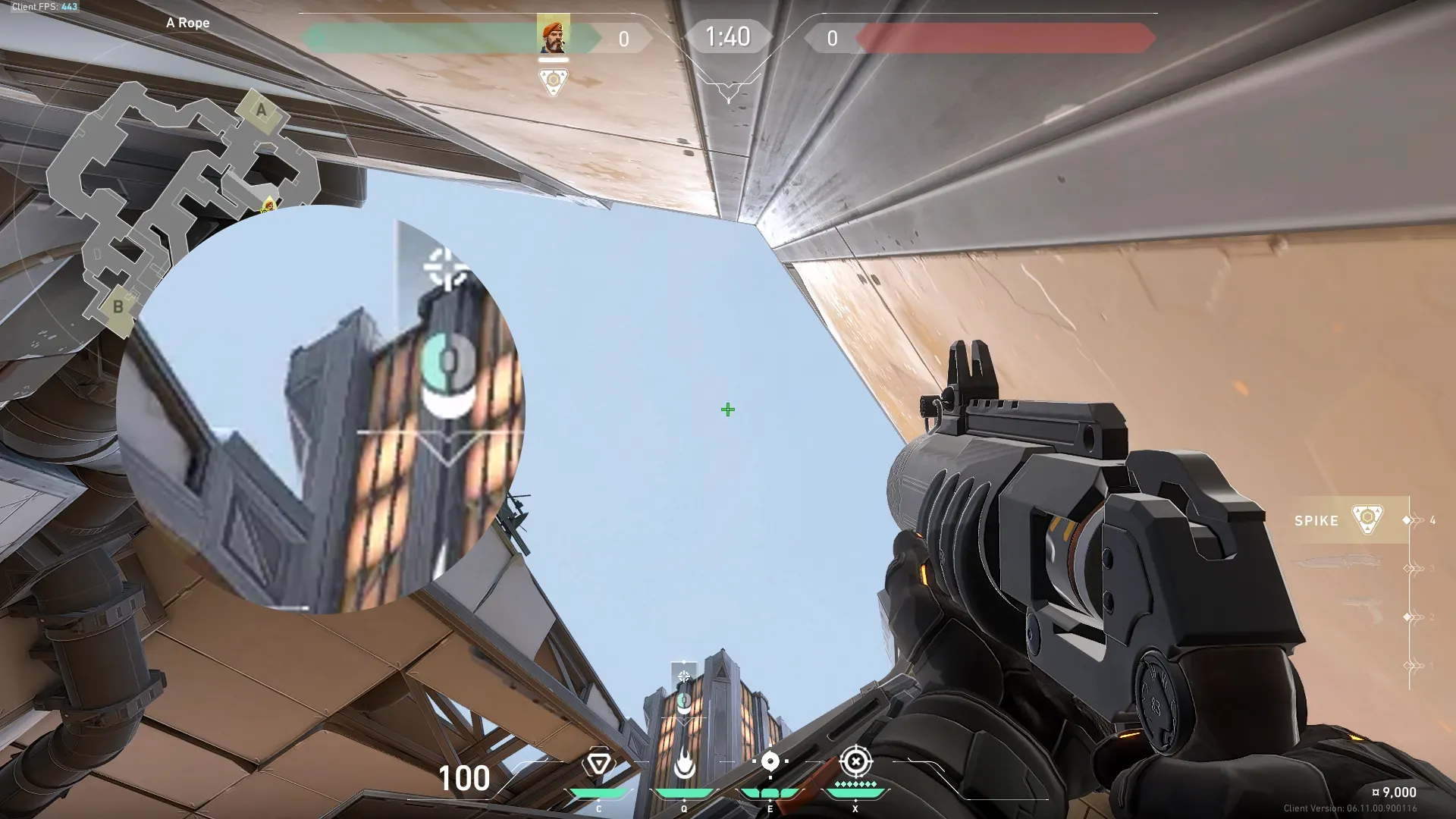 Brimstone Incendiary on Fracture Attack Site A — step 2 of 3: Aim — line up the shot