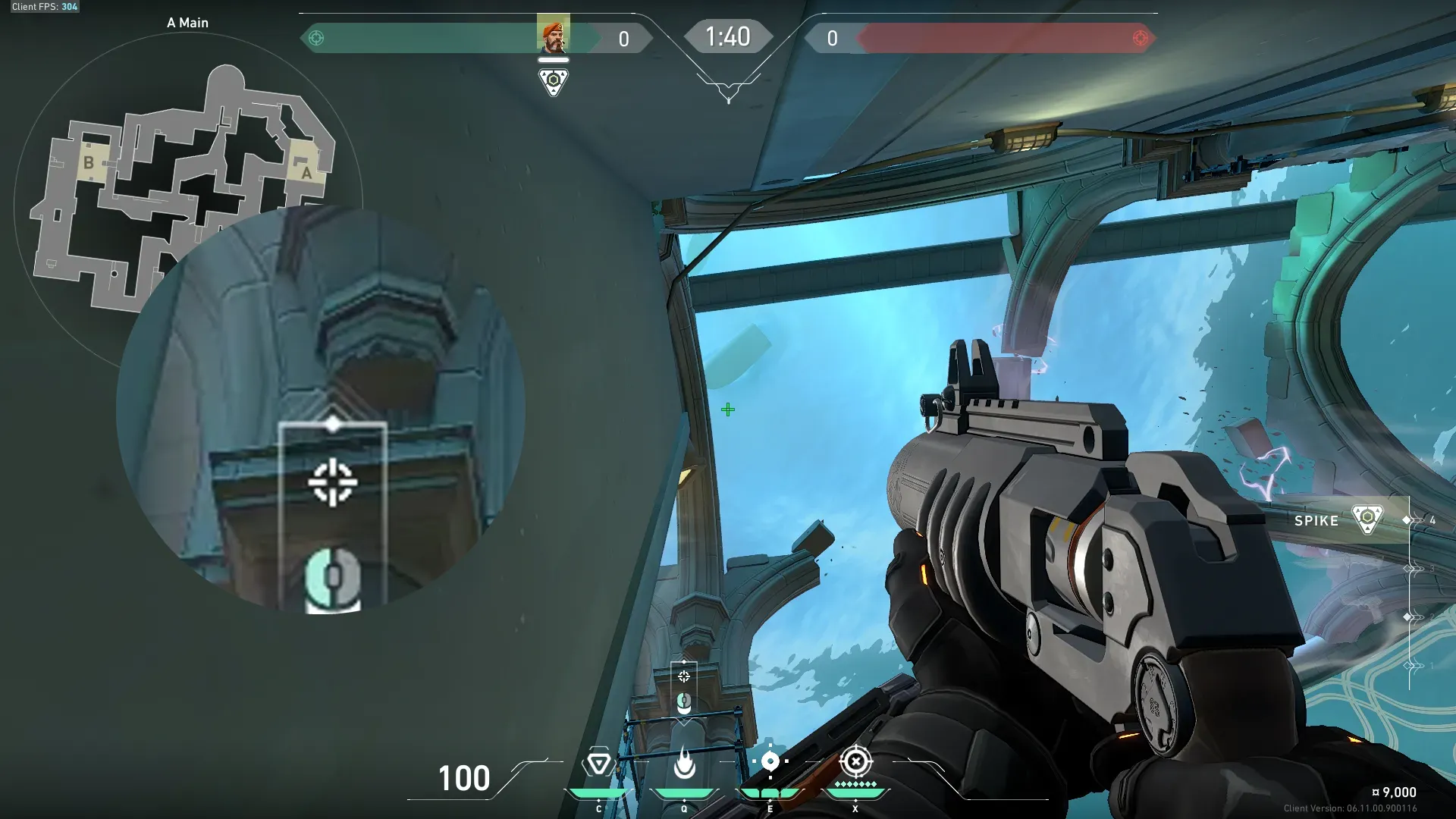 Brimstone Incendiary on Pearl Attack Site A — step 2 of 3: Aim — line up the shot