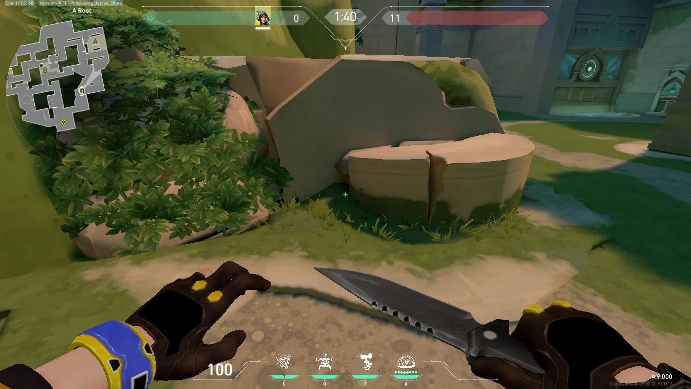 Killjoy Nanoswarm on Lotus Attack Site A — step 1 of 5: Position — where to stand