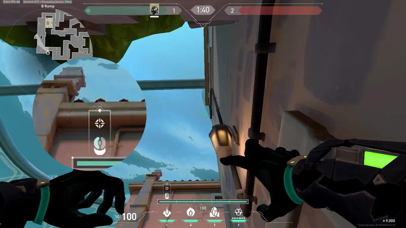 Viper Snake Bite on Pearl Attack Site B — step 2 of 6: Aim — line up the shot