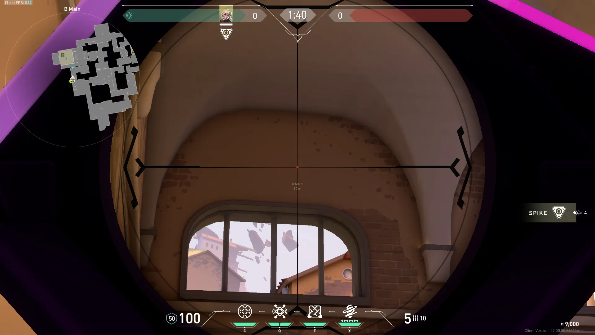 Deadlock GravNet on Ascent Attack Site B — step 2 of 3: Aim — line up the shot