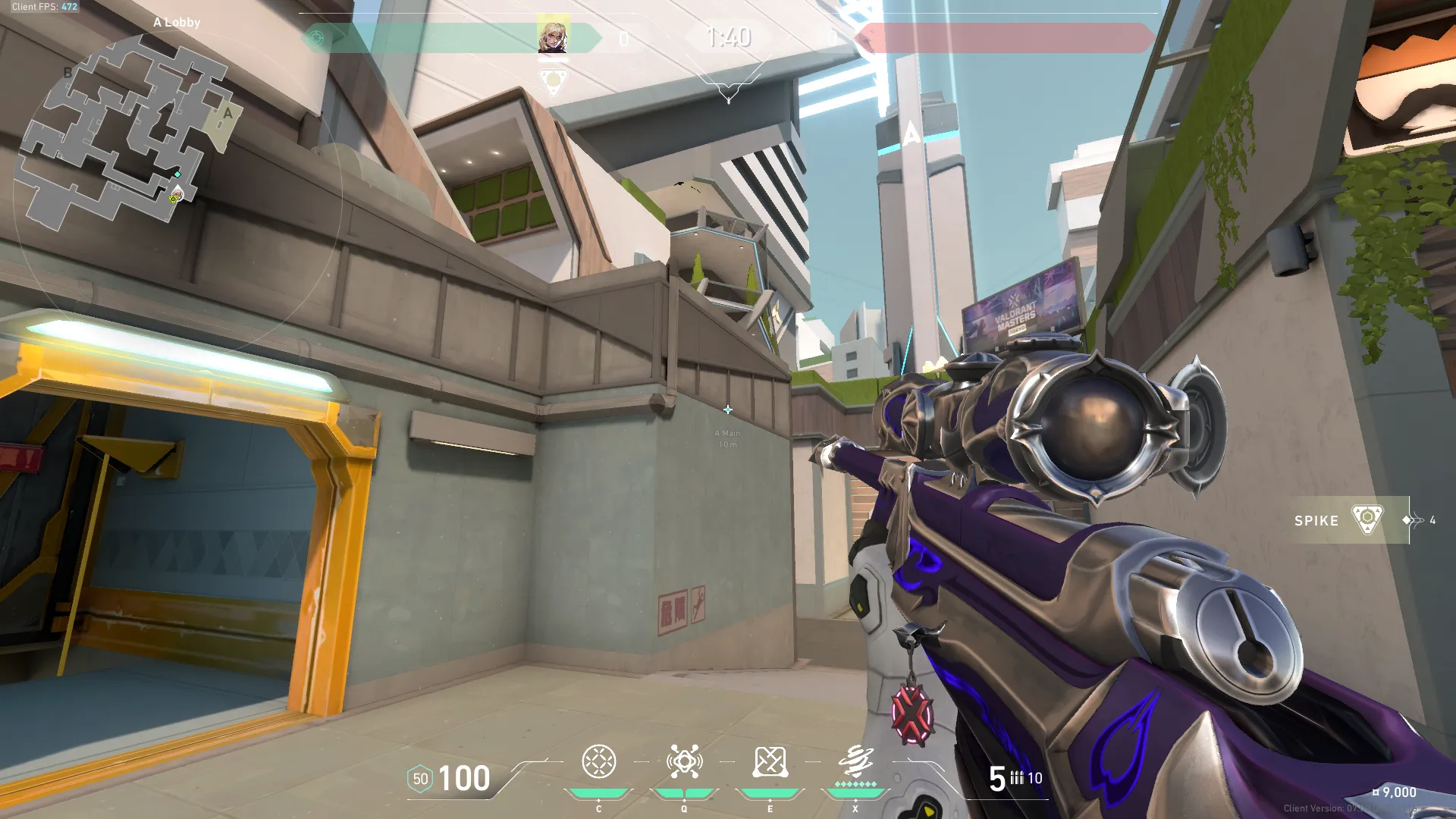 Deadlock GravNet on Split Attack Site A — step 2 of 3: Aim — line up the shot