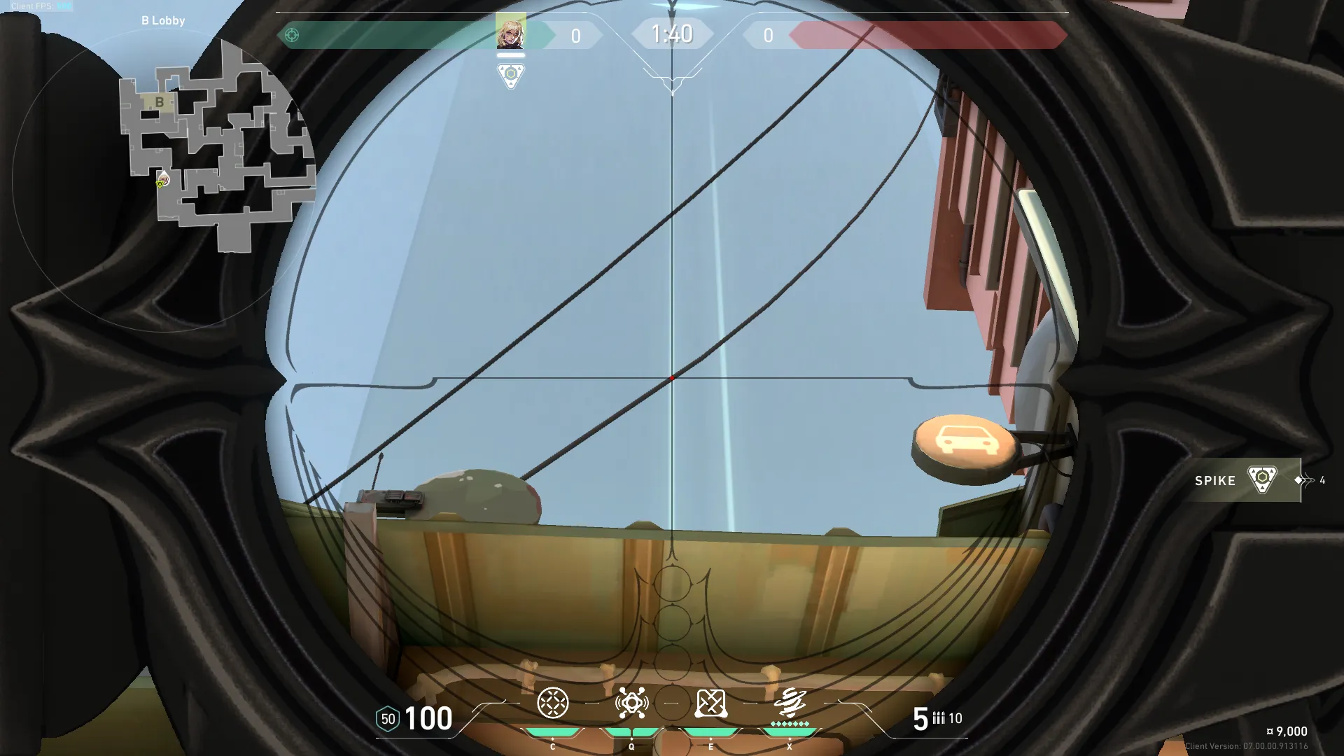 Deadlock GravNet on Split Attack Site B — step 2 of 3: Aim — line up the shot