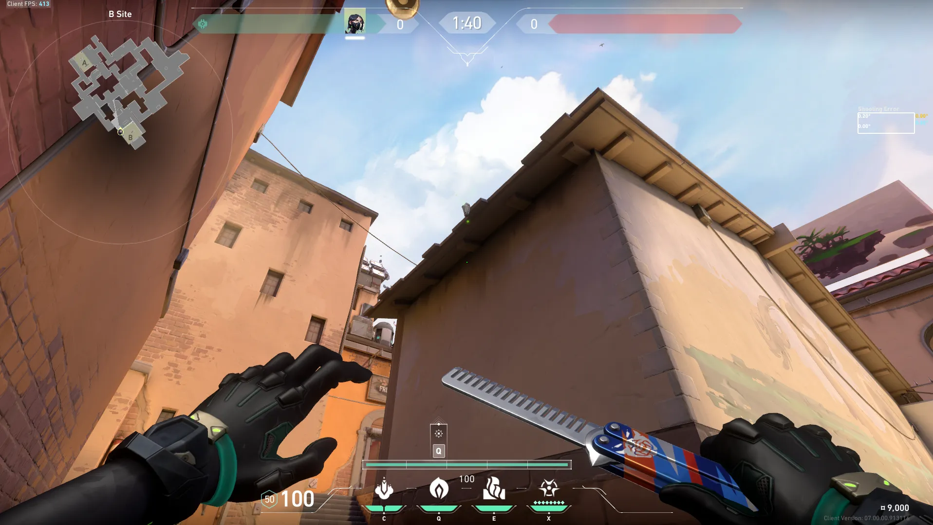 Viper Poison Cloud on Ascent Defense Site B — step 3 of 6: Aim — line up the shot