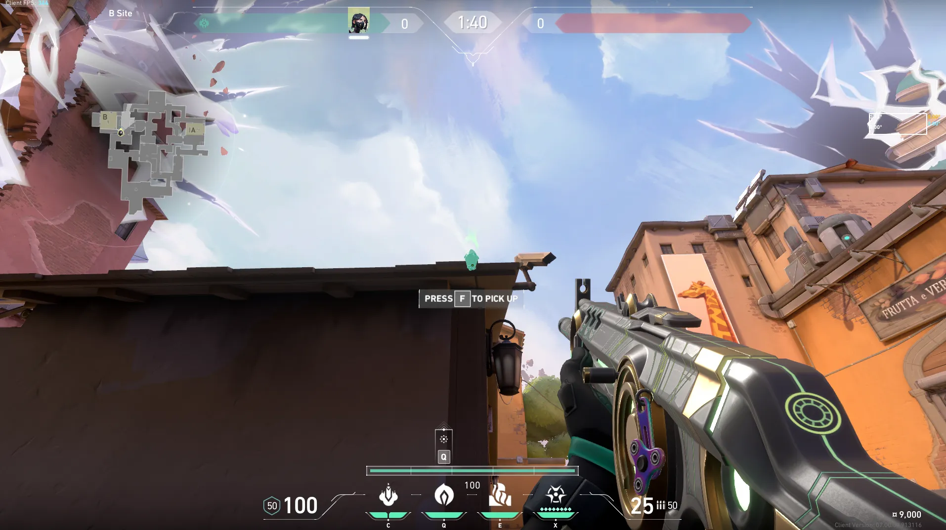 Viper Poison Cloud on Ascent Defense Site A — step 4 of 7: Aim — line up the shot