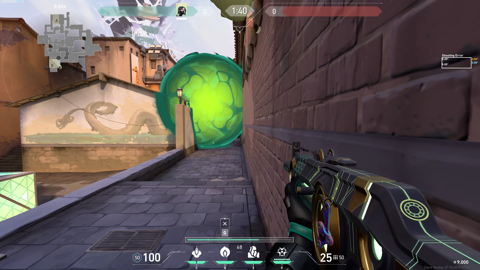 Viper Poison Cloud on Ascent Defense Site B — step 4 of 5: Aim — line up the shot