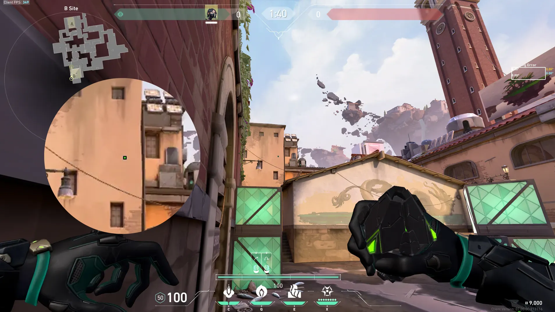 Viper Poison Cloud on Ascent Defense Site B — step 2 of 6: Aim — line up the shot