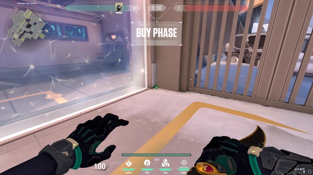 Viper Poison Cloud on Icebox Attack Site A — step 1 of 4: Position — where to stand