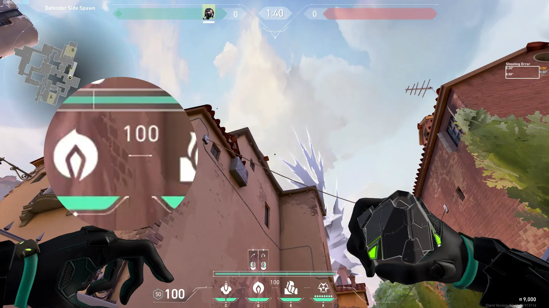 Viper Poison Cloud on Ascent Defense Site B — step 3 of 5: Aim — line up the shot