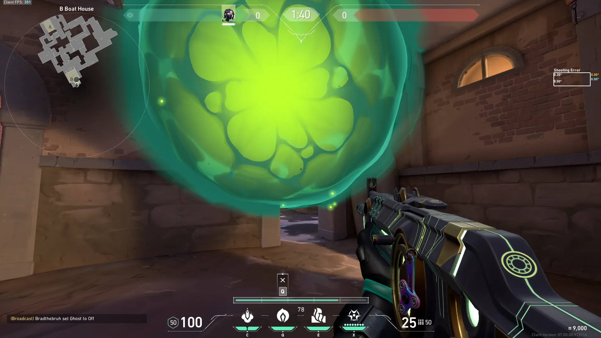 Viper Poison Cloud on Ascent Defense Site B — step 4 of 5: Aim — line up the shot