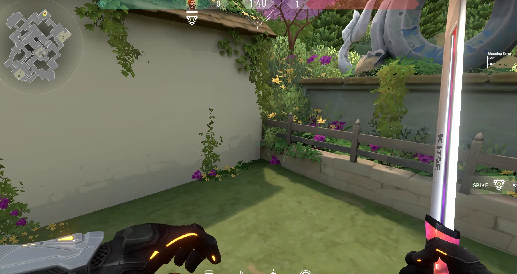 Brimstone Incendiary on Haven Attack Site C — step 1 of 3: Position — where to stand